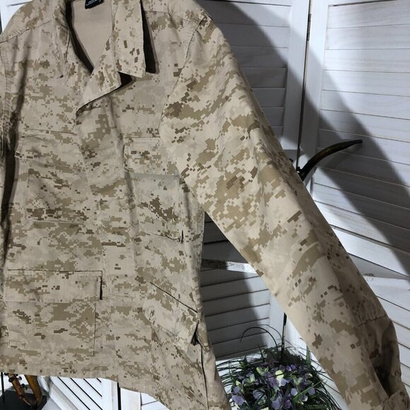 USMC Desert Marine Corp Camouflage Cotton FROG Combat Jacket - Small Regular - Picture 4 of 9